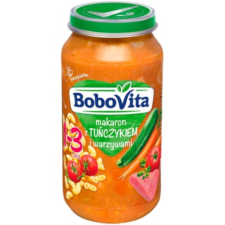 BoboVita Makaron z tuńczykiem i warzywami 1-3 lata 250 g