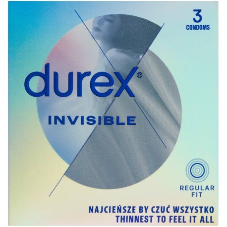 Durex Invisible Prezerwatywy 3 sztuki