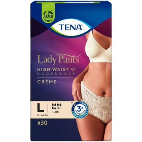 TENA Lady Pants Crème Plus Bielizna chłonna dla kobiet L 30 sztuk