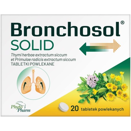 Bronchosol Solid Tabletki powlekane 20 sztuk