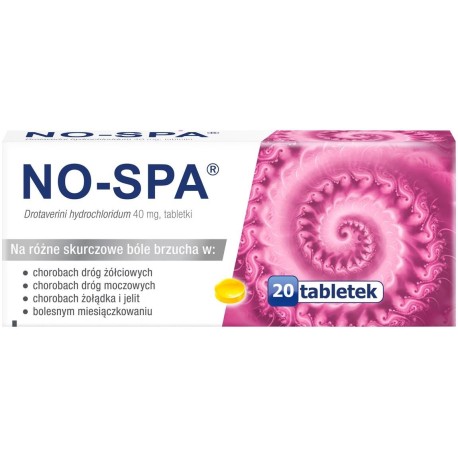 Sanofi No-Spa 40 mg Tabletki 20 sztuk