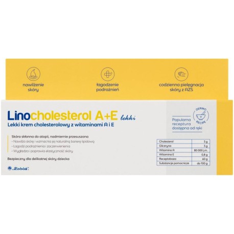 Linocholesterol A+E Lekki krem cholesterolowy z witaminami A i E 80 g