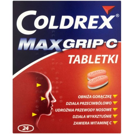 Coldrex MaxGrip C Tabletki 24 tabletek