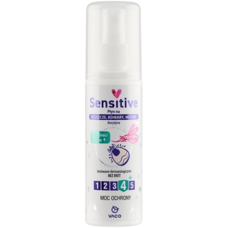 Vaco Sensitive Płyn na kleszcze komary meszki 80 ml