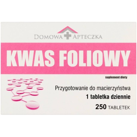 Suplement diety kwas foliowy 22,5 g (250 sztuk)