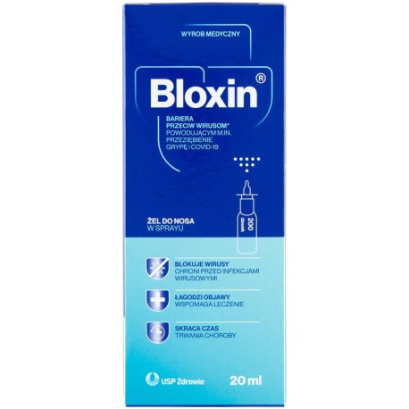 Bloxin Wyrób medyczny żel do nosa w sprayu 20 ml