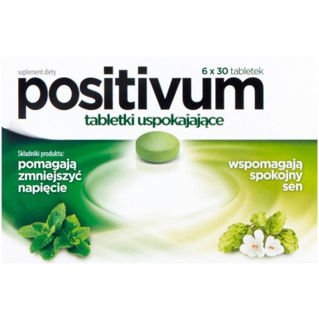 Positivum Suplement diety tabletki uspokajające 6 x 30 sztuk