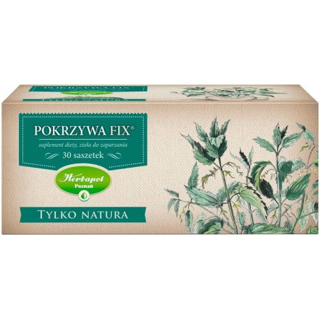 Tylko Natura Suplement diety zioła do zaparzania pokrzywa fix 45 g (30 sztuk)