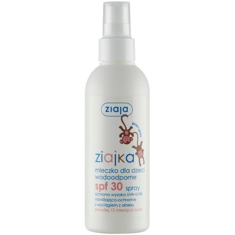 Ziaja Ziajka Mleczko dla dzieci wodoodporne spray powyżej 12 miesiąca życia SPF 30 170 ml