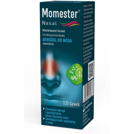 Momester Nasal aerozol do nosa, zawiesina 50 mcg x 120 dawek