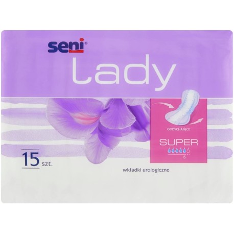 Seni Lady Super Wyrób medyczny wkładki urologiczne 15 sztuk