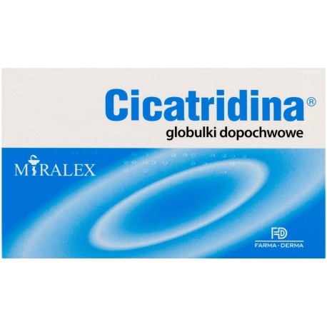 Cicatridina 5 mg Wyrób medyczny globulki dopochwowe 10 x 2 g