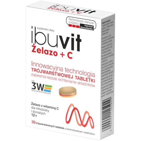 Ibuvit Żelazo + C x 30 tabl.