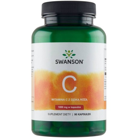 Swanson Suplement diety witamina C z dziką różą 1000 mg 116 g (90 sztuk)