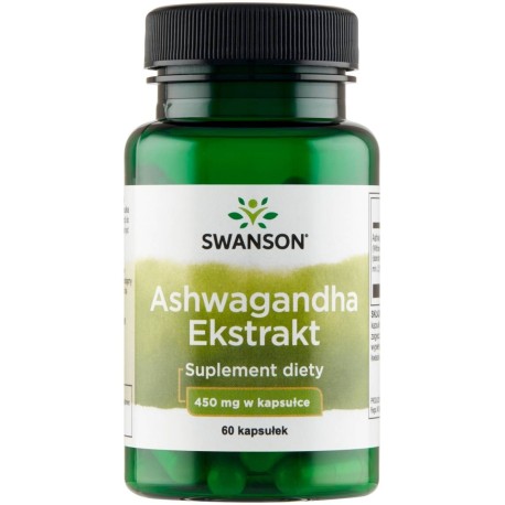 Swanson Suplement diety ashwagandha ekstrakt 41 g (60 sztuk)