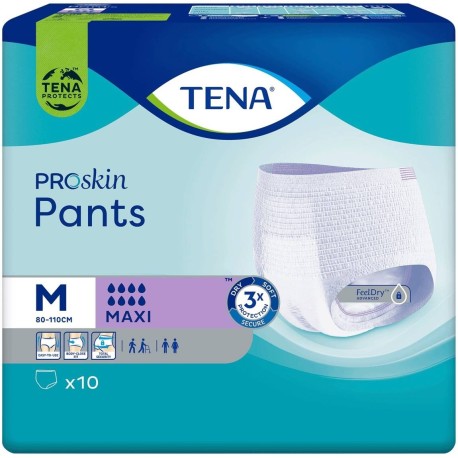 TENA ProSkin Pants Maxi Majtki chłonne M 10 sztuk