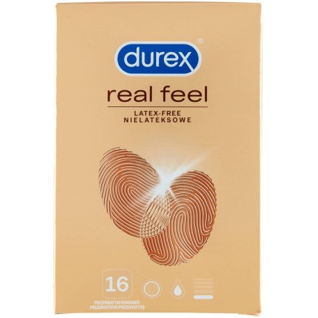 Durex Real Feel Prezerwatywy  nielateksowe 16 sztuk