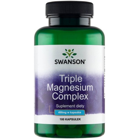 Swanson Suplement diety triple magnesium complex 99 g (100 sztuk)