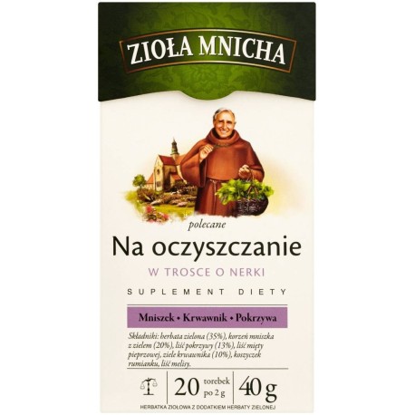 Big-Active Zioła Mnicha Na oczyszczanie Suplement diety Herbatka ziołowa 40 g (20 torebek)