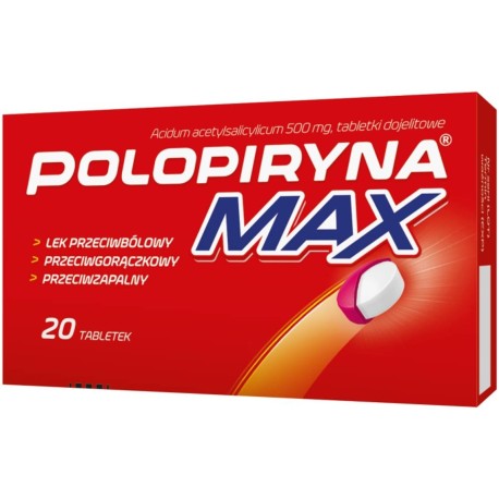 Polopiryna Max 500 mg x 20 tabl. dojelit.