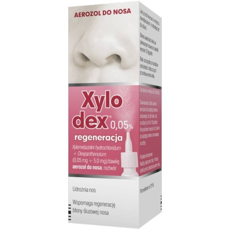 Xylodex Regeneracja spray do nosa 0,5 mg/50 mg 10 ml