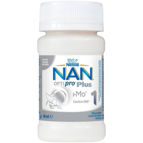 NAN OPTIPRO Plus 1 HMO Mleko początkowe w płynie dla niemowląt od urodzenia 90 ml