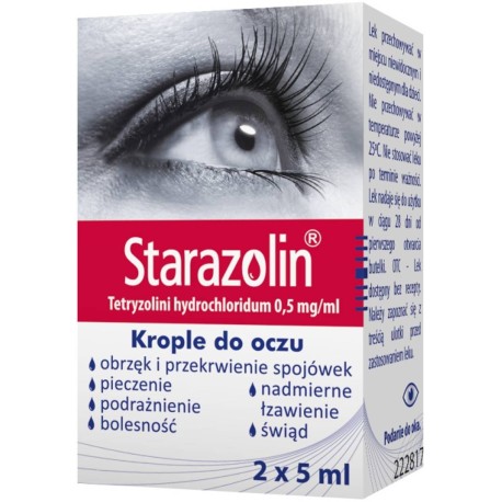 Starazolin krople do oczu 0,5 mg/ml 5 ml x 2