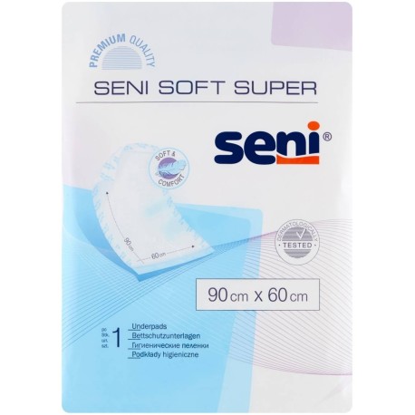 Seni Soft Super Wyrób medyczny podkłady higieniczne 90 cm x 60 cm