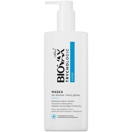 L'biotica Biovax Trychologic Łupież maska do włosów i skóry głowy 200 ml 