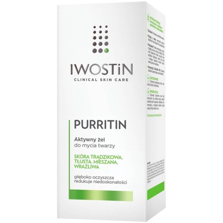 Iwostin Purritin Aktywny żel do mycia twarzy 150 ml