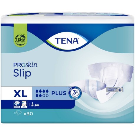 TENA ProSkin Slip Plus Pieluchomajtki XL 30 sztuk