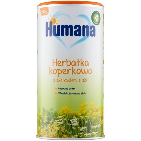 Humana Herbatka koperkowa z ekstraktem z ziół po 4. miesiącu 200 g