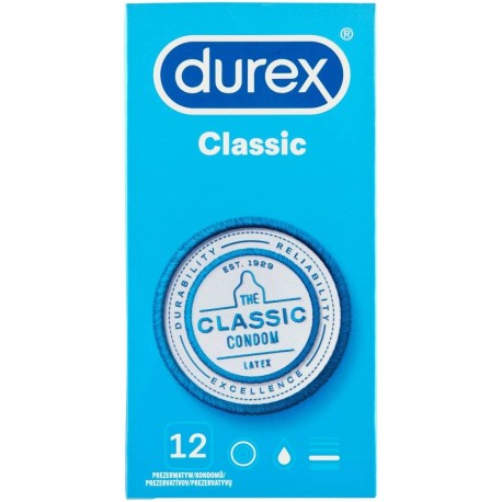 Durex Classic Prezerwatywy 12 sztuk