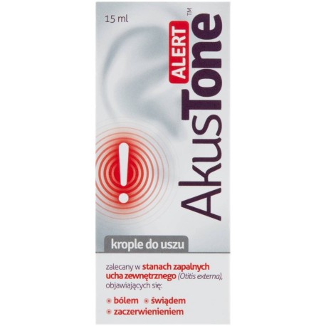 AkusTone alert Wyrób medyczny krople do uszu 15 ml