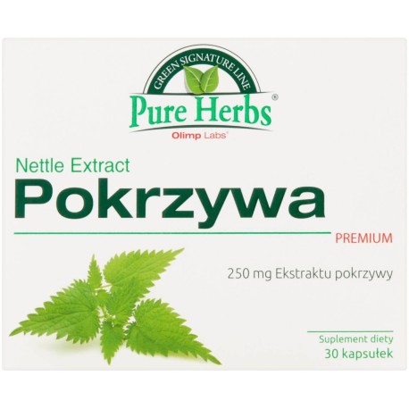 Olimp Labs Pure Herbs Suplement diety pokrzywa premium 12 g (30 sztuk)