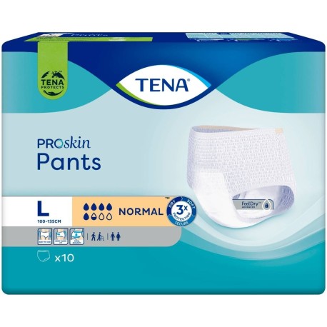 TENA ProSkin Pants Normal Wyrób medyczny majtki chłonne L 10 sztuk