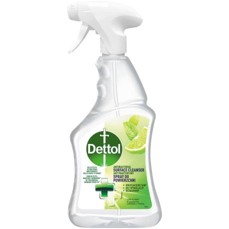 Dettol Antybakteryjny spray do powierzchni o zapachu limonki z miętą 500 ml