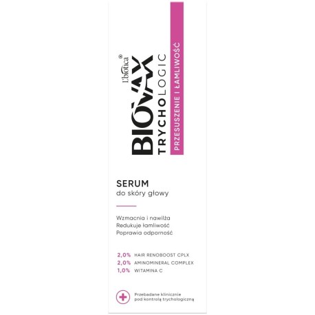 L'biotica Biovax Trychologic Przesuszenie i Łamliwość serum do skóry głowy 50 ml 