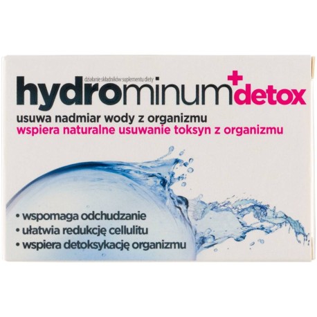 Hydrominum +detox Suplement diety 30 sztuk