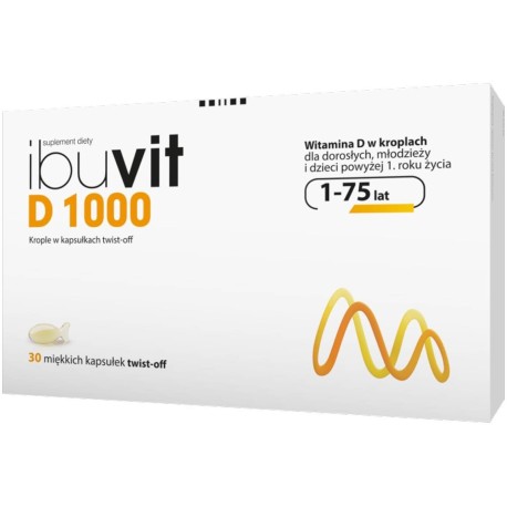 Ibuvit D 1000, 25 µg x 30 kaps. miękkich, twist-off