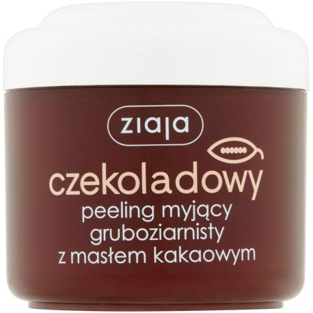 Ziaja Czekoladowy peeling myjący gruboziarnisty z masłem kakaowym 200 ml