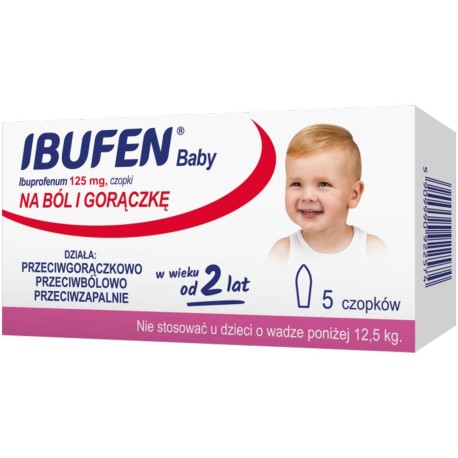 Ibufen Baby 125 mg 5 x czop.