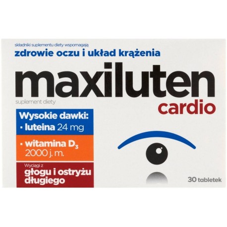 Maxiluten cardio Suplement diety 30 sztuk