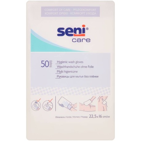 Seni Care Myjki higieniczne 22,5 x 16 cm 50 sztuk