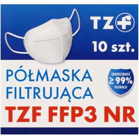 Półmaska filtrująca TZF FFP3 NR 10 sztuk