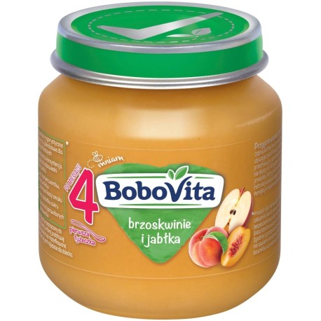 BoboVita Brzoskwinie i jabłka po 4 miesiącu 125 g