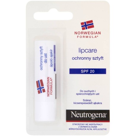 NEUTROGENA Formuła Norweska Ochronny sztyft do ust SPF 20 4,8 g