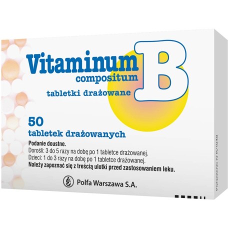 Vitaminum B COMPOSITUM 50 drażetek