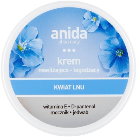 Anida Krem nawilżająco-łagodzący kwiat lnu 125 ml