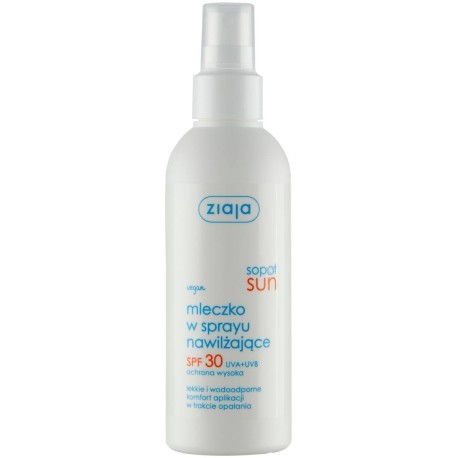 Ziaja Sopot Sun Mleczko w sprayu nawilżające SPF 30 170 ml